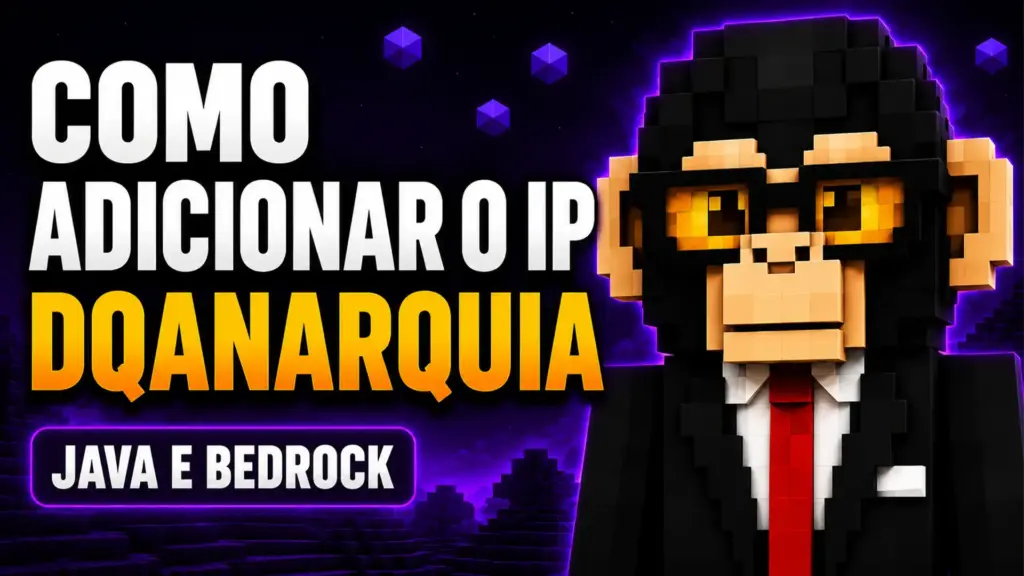 Como adicionar o IP do servidor DQAnarquia no Minecraft 3 Como adicionar o IP do servidor DQAnarquia no Minecraft