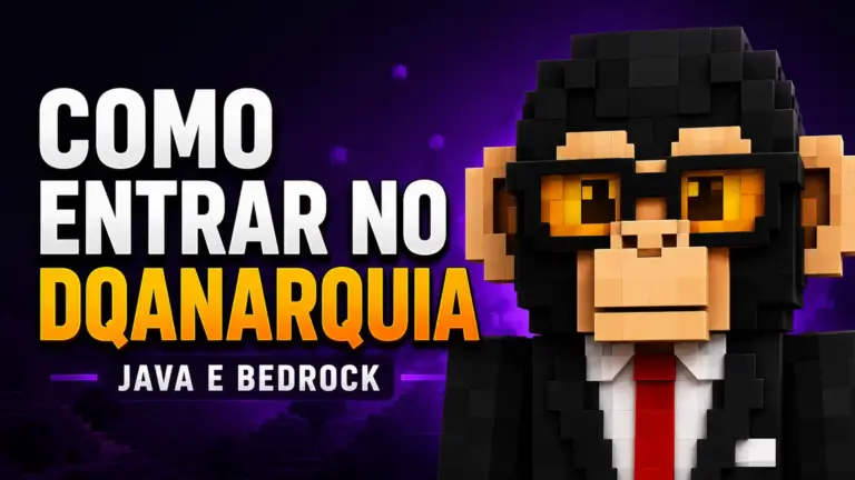 DQAnarquia 7 Como entrar no servidor de Minecraft anarquico DQAnarquia